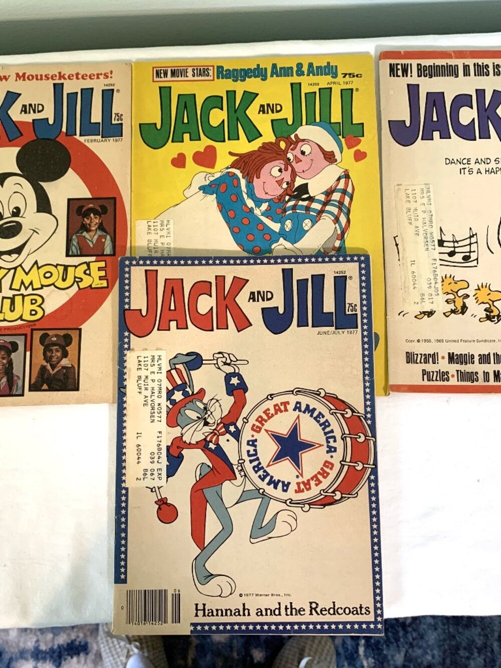4 Vintage Jack & Jill Magazines
